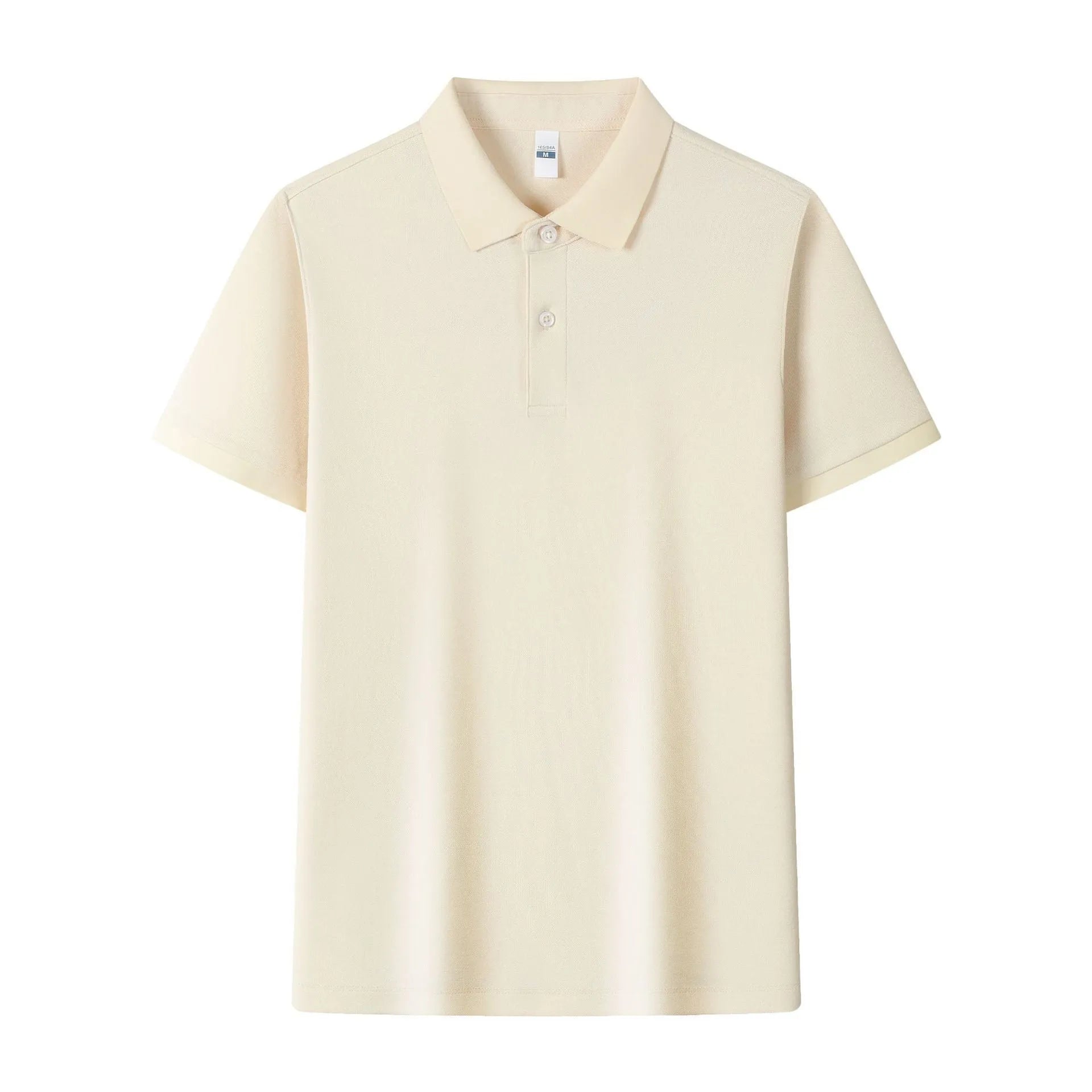 Ice silk cotton polo shirt with lapel collar in various colours for summer business wear