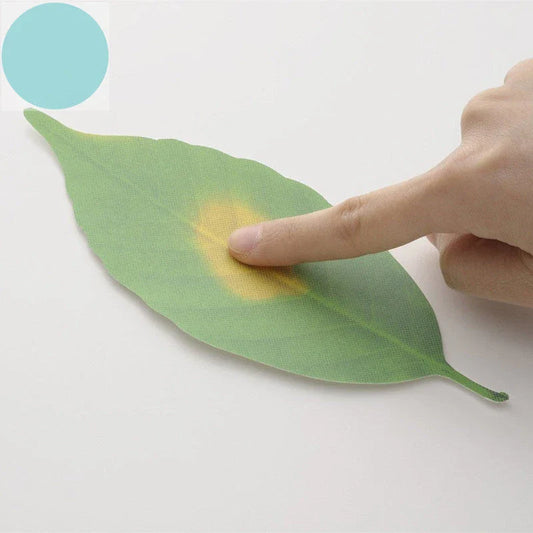 Colour-changing leaf thermometer with paper leaves that shift through autumn hues, used as a bookmark or decorative home accessory