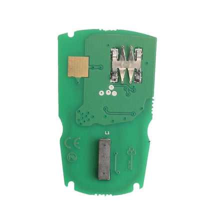 CAS3 BMW replacement car key fob with three buttons and a blank metal blade.