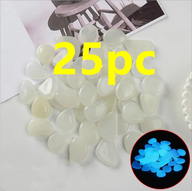Qiming fluorescent luminous stones in mixed colours for aquarium and garden decoration