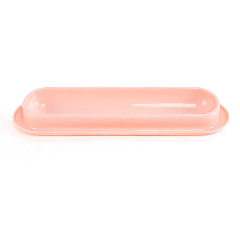 Leakproof pet food and water bowls in green, pink, and yellow colours for dogs and cats