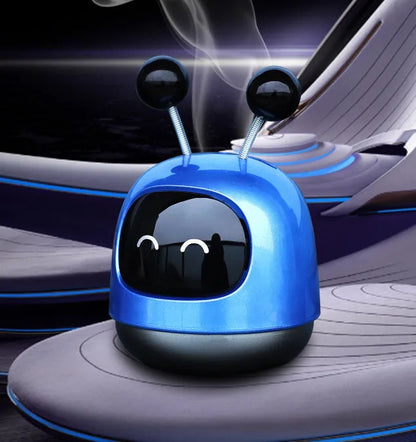 Robot car shaped vent mounted aromatherapy diffuser for vehicles with 40ML fragrance gel capacity