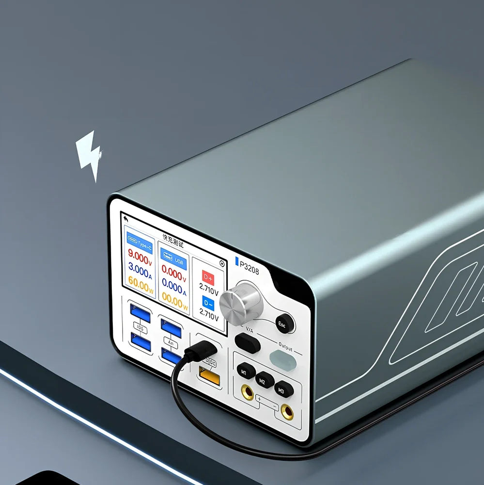 320W intelligent regulated power supply with 3.0-inch display for mobile phone maintenance testing