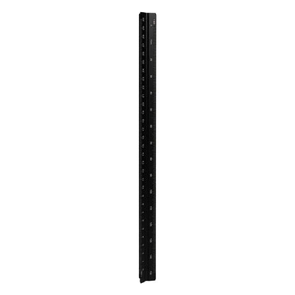 30cm triangular ruler in carbon black, prism blue, star silver or walnut gold, plastic or aluminium alloy, large or small scale
