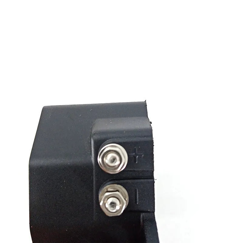 Black GQ-208A reversing horn buzzer for 12-80V vehicle safety alerts.