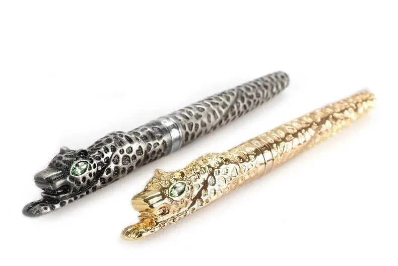 Embossed metal pen in ancient silver or gold colour for business gifts and office use