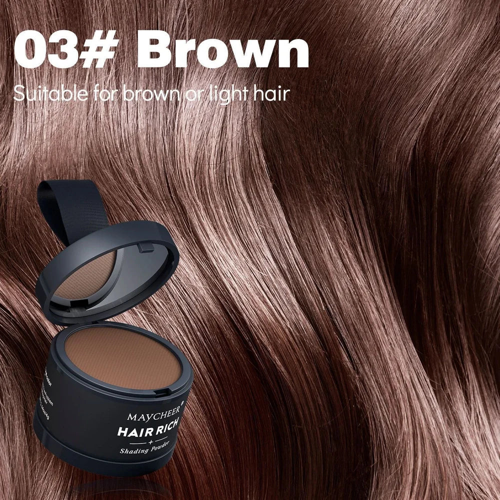 Hairline sculpting contour powder in plastic container with 4g content and waterproof properties
