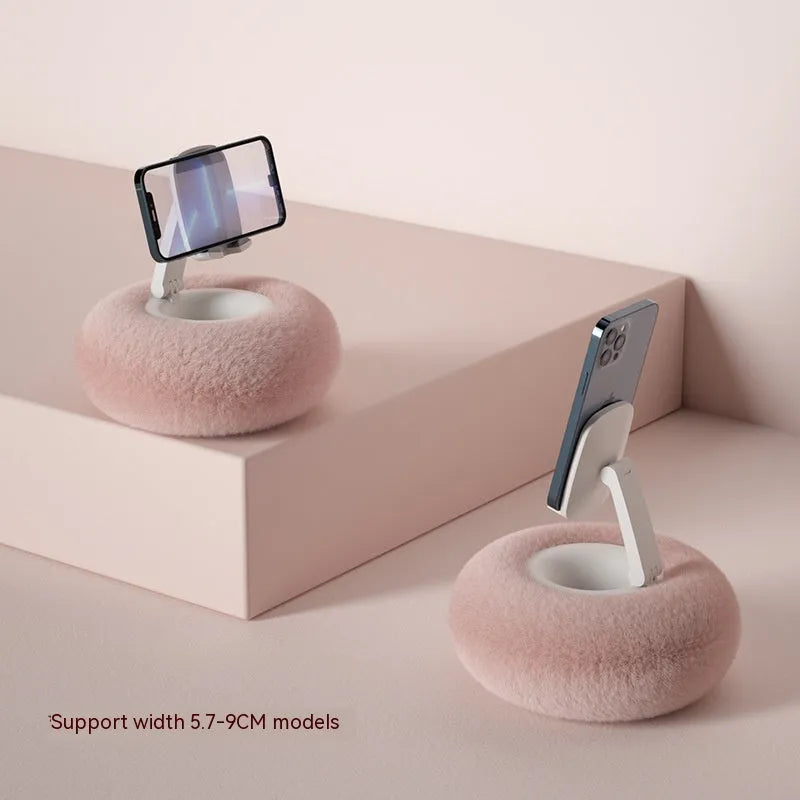ABS plastic rotating bracket holding a tablet, showing height adjustment and rotation features with colour options