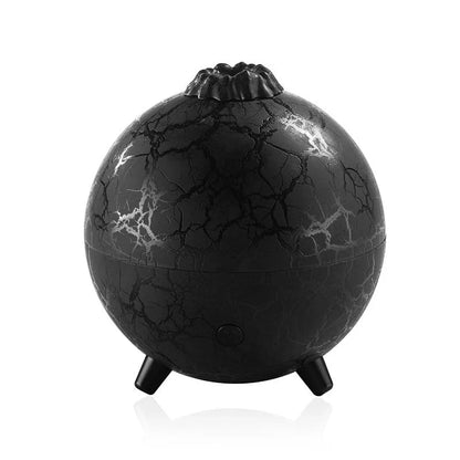 Creative Planet Colourful Atmosphere Lamp USB Humidifier in black and white crack finishes