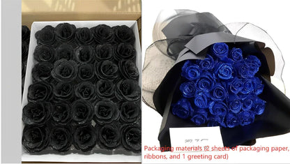Personalised Valentine's Day preserved bridal bouquet with manual processing in multiple colour options