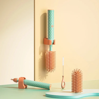 Electric Silicone Bottle Brush with rotating head for cleaning baby bottles and pacifiers