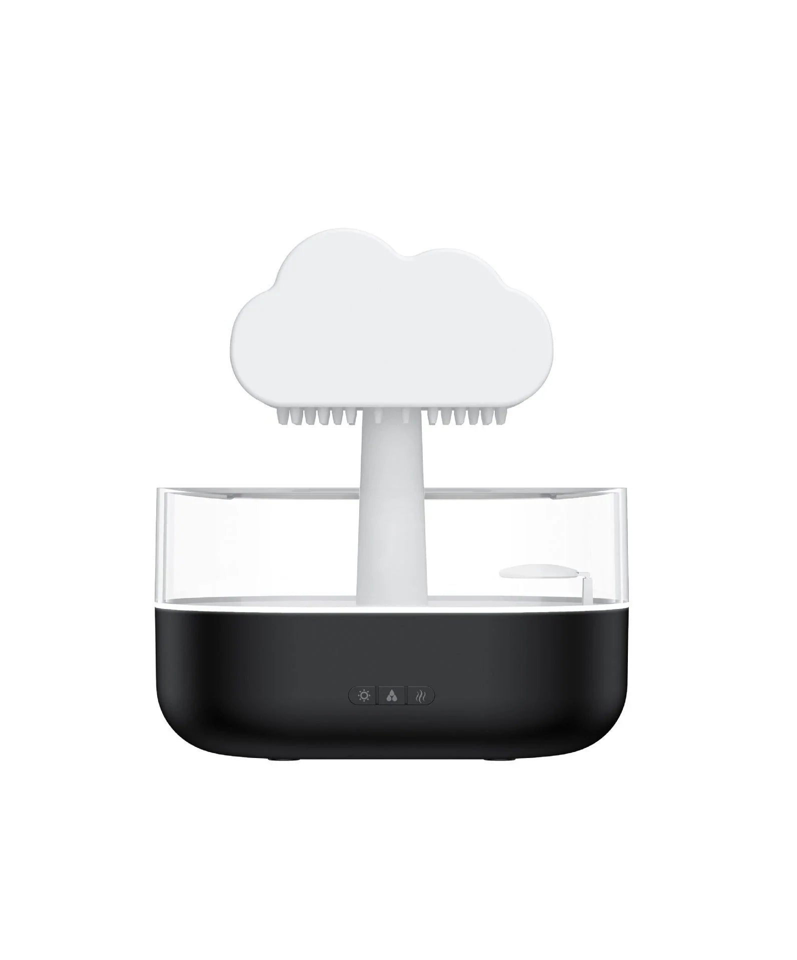 Soothing rain cloud humidifier with 7-color lighting and essential oil diffuser for a relaxing ambiance