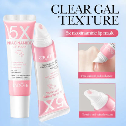 Nicotinamide powder lip moisturising film in 10g packaging with ceramide and vitamin C for anti-chapping treatment