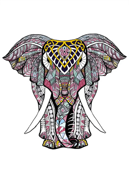 Colourful animal-shaped wooden jigsaw puzzles for children