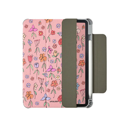 Magnetic protective flat shell case for 10.9-inch iPad Air tablet with polyurethane construction