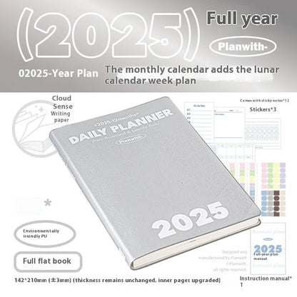 Waterproof postgraduate entrance exam notebook with PU cover in mint green colour showing writing paper interior