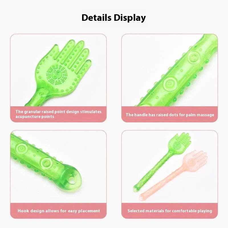 Gossip skin scraping massager in green and orange plastic designs for fitness and massage