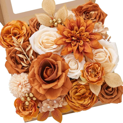 Silk flower wedding simulation box flower for layout planning in a selection of colours.