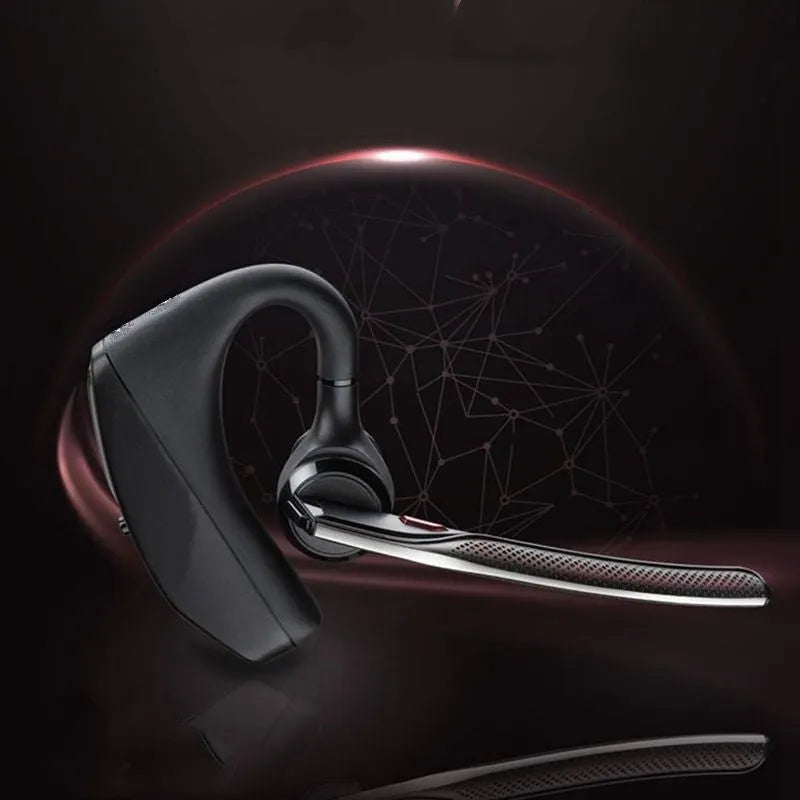 Black Stereo Large Battery Bluetooth Sports Headphones with USB charging port and battery display
