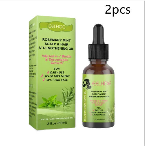 59ml rosemary mint hair growth fluid bottle with natural plant extract formula for scalp massage treatment