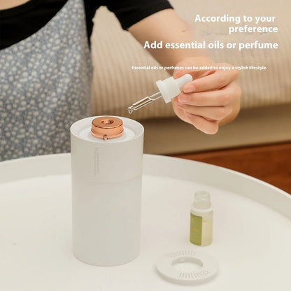 Japanese Korean colourful portable humidifier in pink or white with USB cable