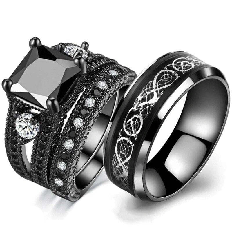 Stainless steel dragon pattern ring, a unique fashion accessory for men and women.
