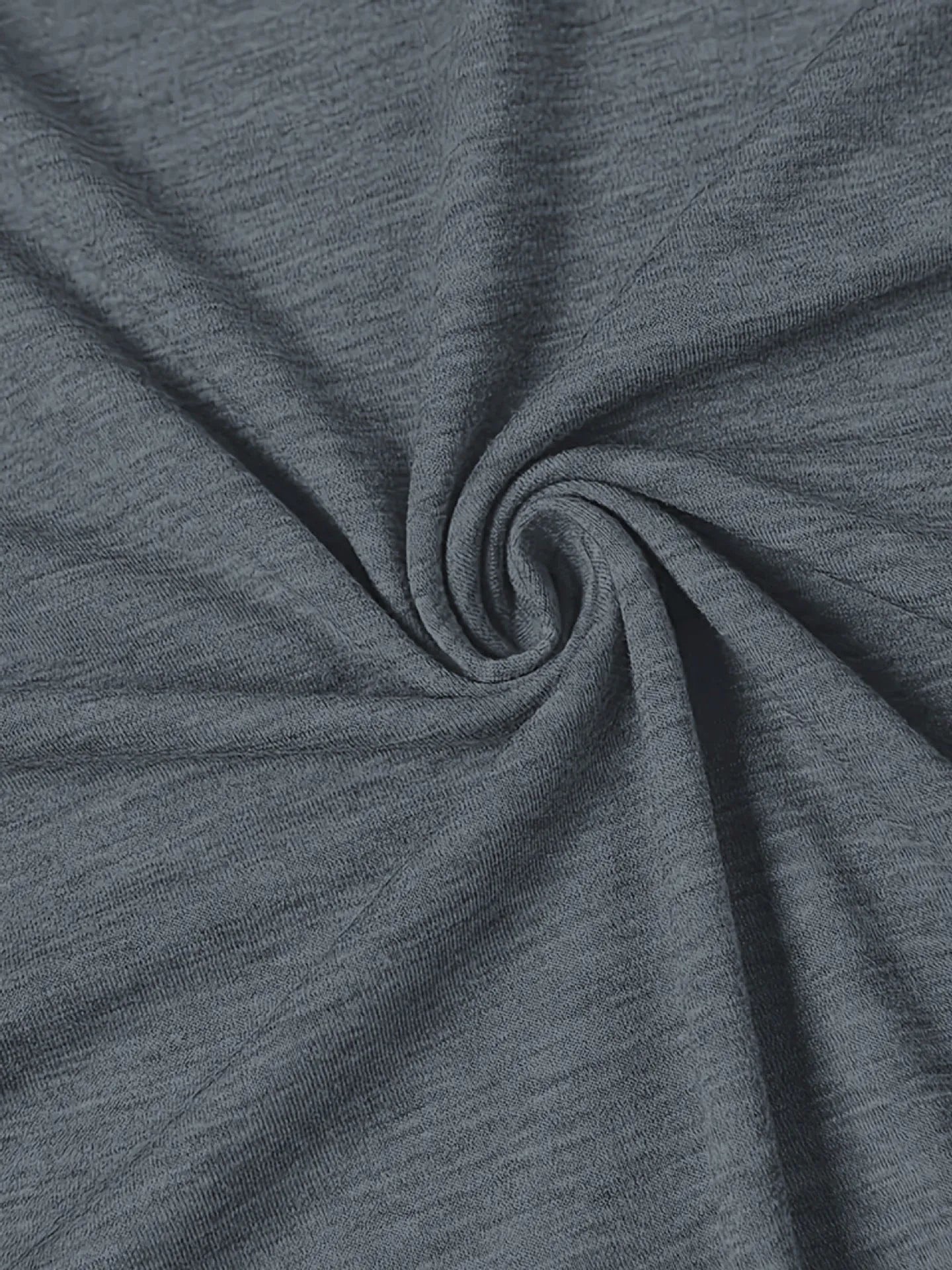 Women's art retro pure cotton short sleeve T-shirt in blue.
