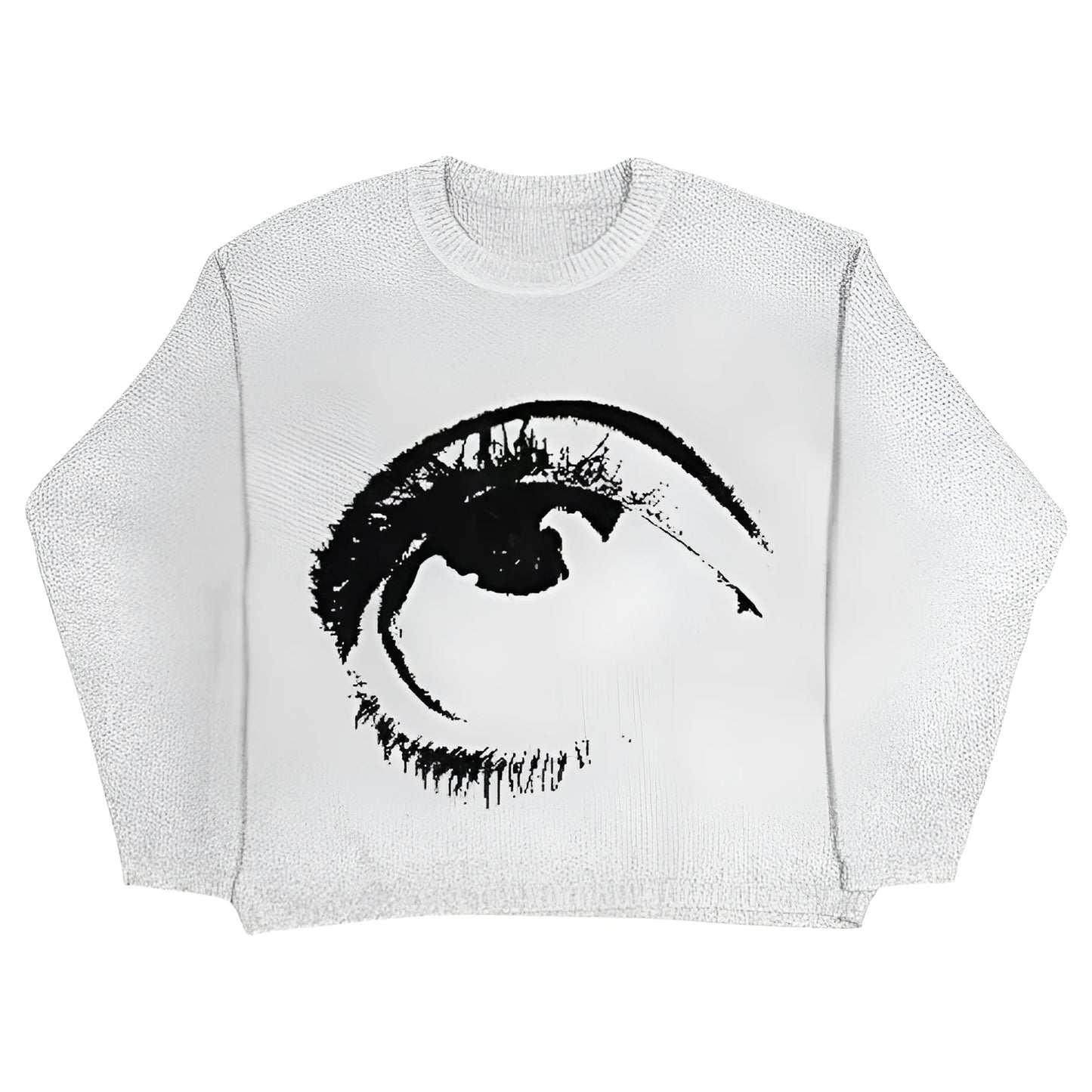 Organic cotton pullover sweater in street hipster style with round neck or V-neck options