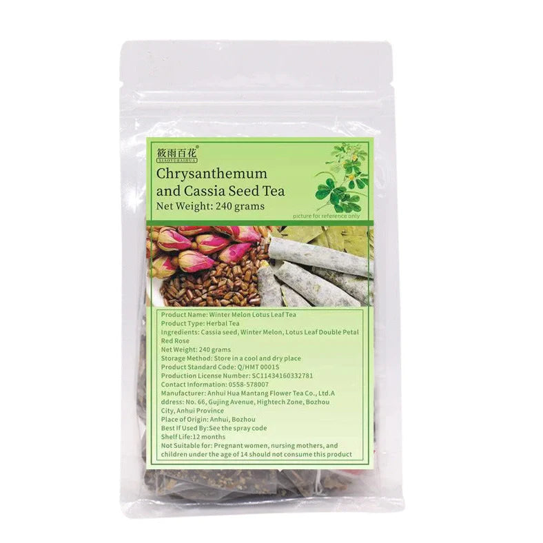 240g package of winter melon and lotus leaf herbal tea for cold soaking preparation