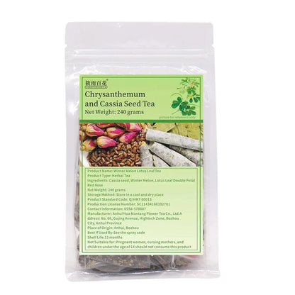 240g package of winter melon and lotus leaf herbal tea for cold soaking preparation