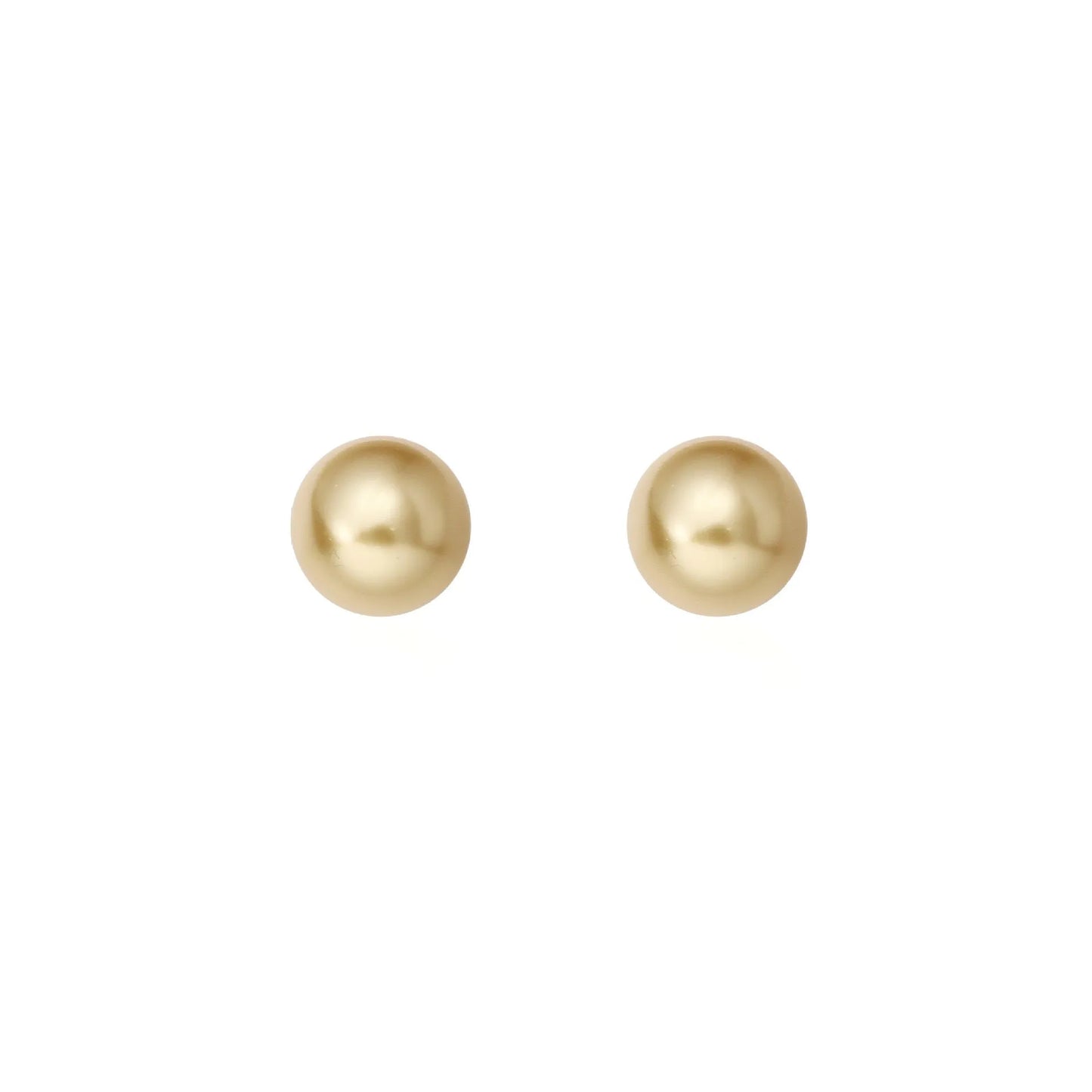 Geometric eight-point star pearl stud earrings in silver with cultured pearls, showing post-and-clasp fastening