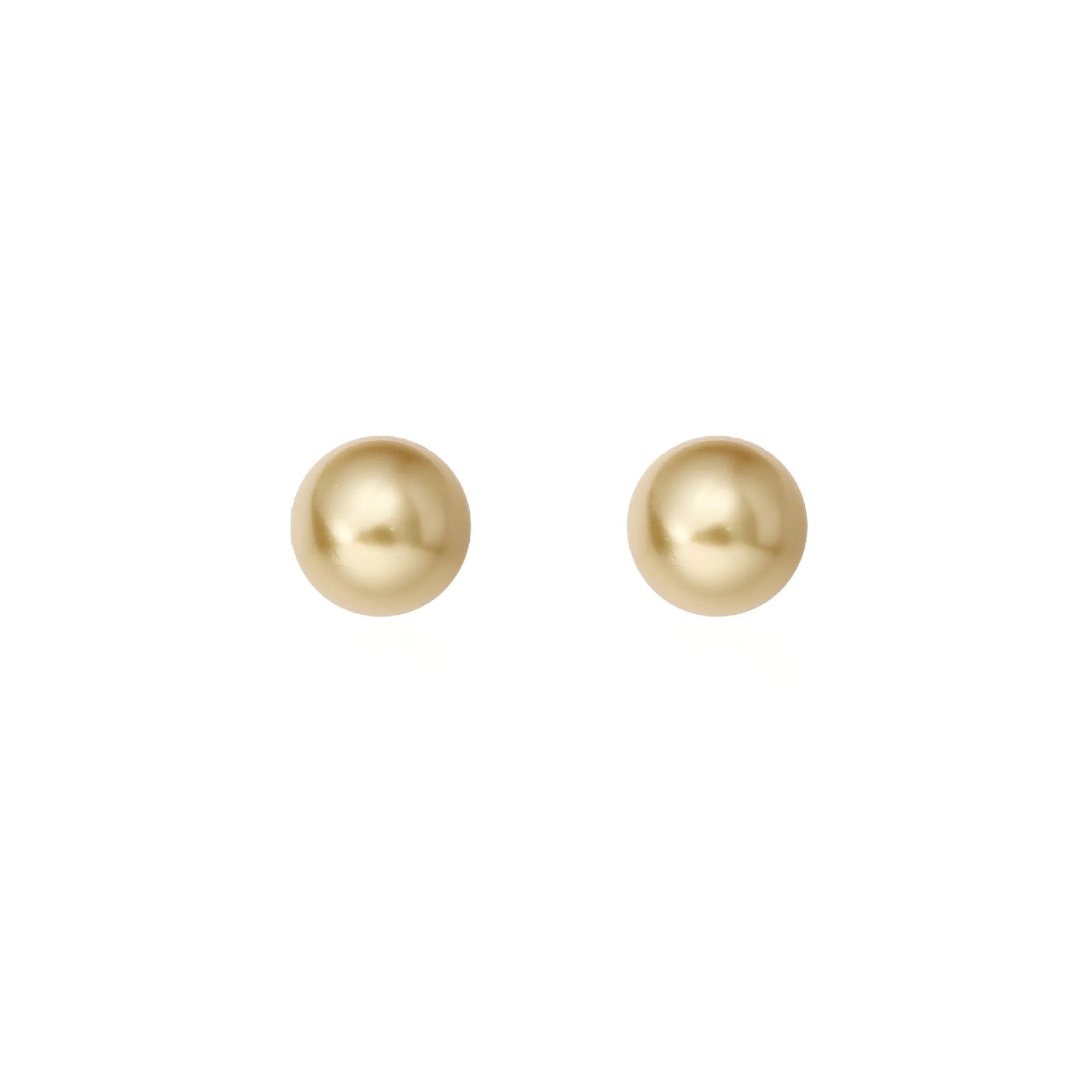 Geometric eight-point star pearl stud earrings in silver with cultured pearls, showing post-and-clasp fastening