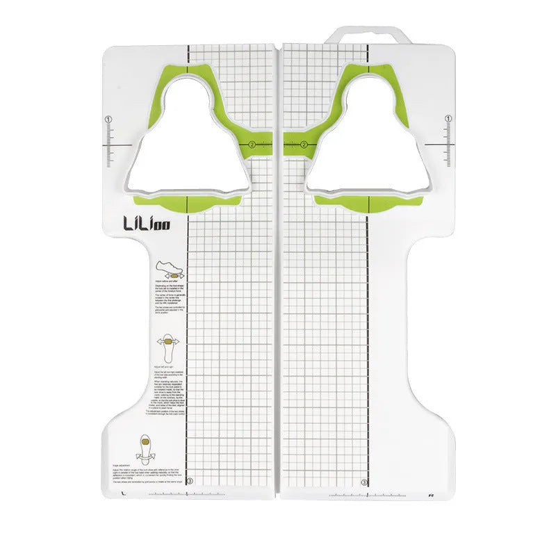 Locking plate adjustment tool for SPD and KEO bicycle cleats on a white background.