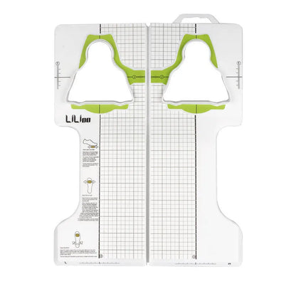 Locking plate adjustment tool for SPD and KEO bicycle cleats on a white background.