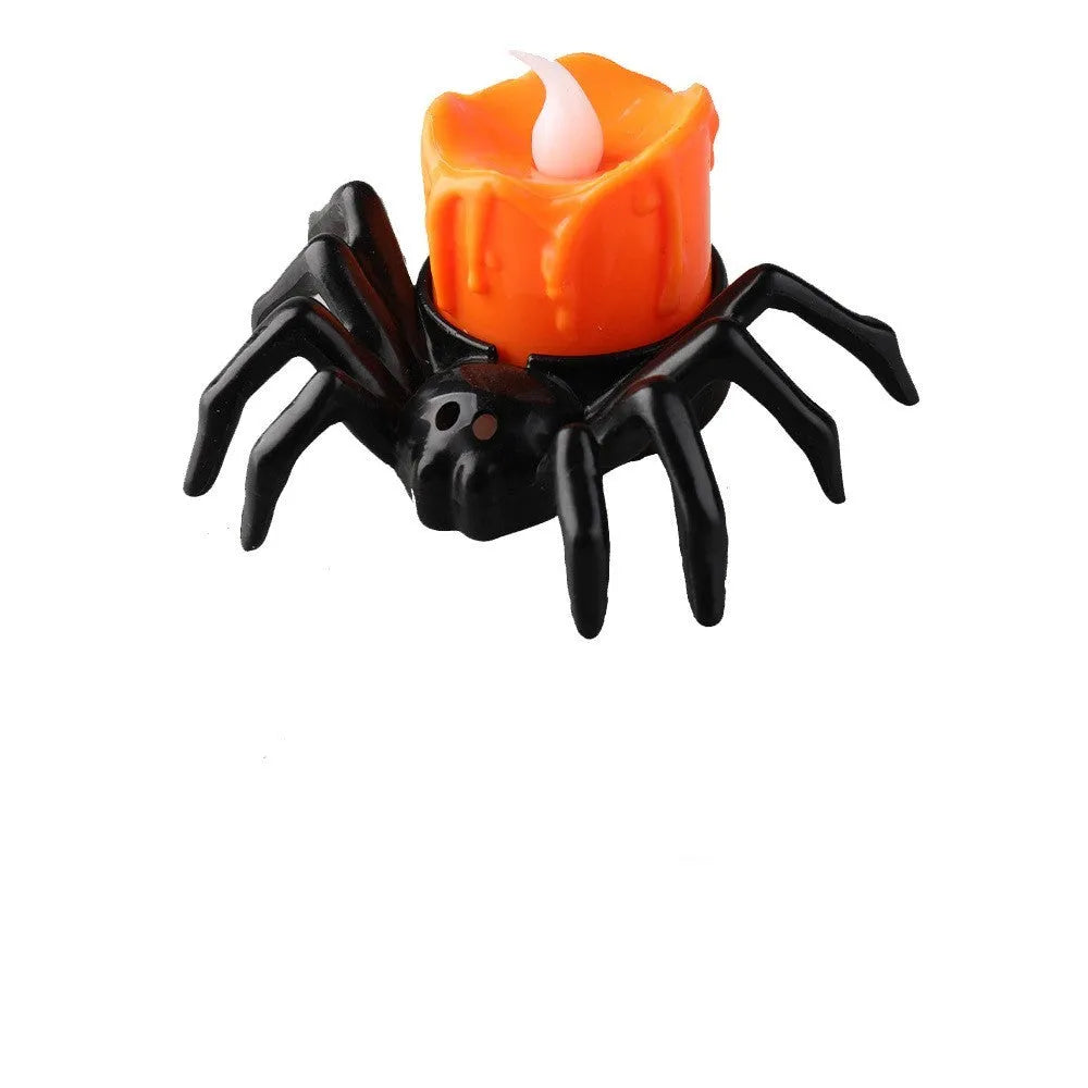 7x8.5x5cm reusable plastic spider candlestick Halloween decoration