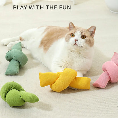 White knotted cotton rope bone dog toy for tug of war and chewing