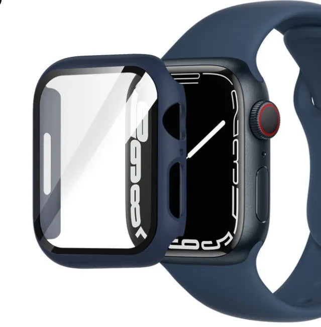 PC Tempered Film protective case for Apple Watch in various colours and sizes.