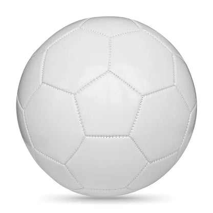 PVC machine-seam training football shown in red whirlwind colour design for size 4.