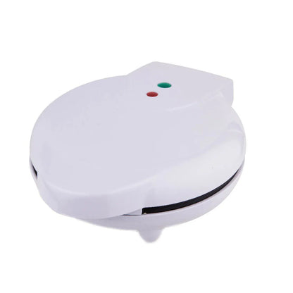 White donut maker machine with 23cm baking pan for homemade doughnuts and cakes