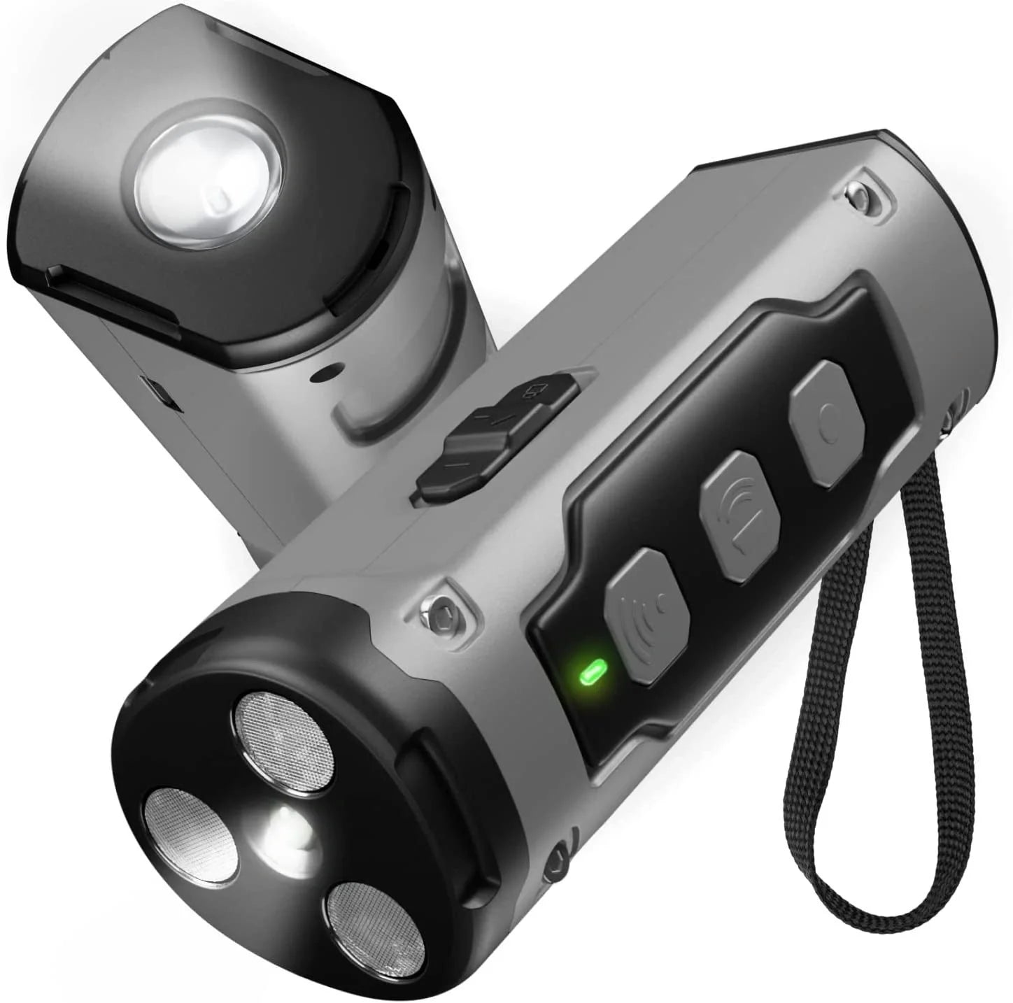 Dog Drive Ultrasonic Three-head Bark Plug Torch with LED Flashlight in multiple colours