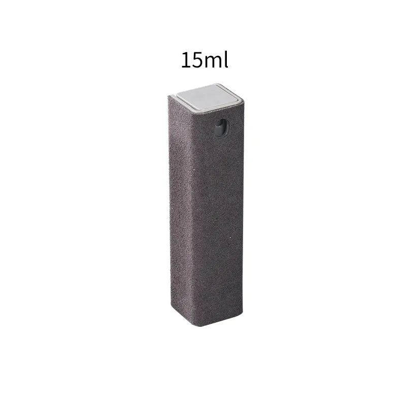 15ml portable 2-in-1 integrated phone screen cleaner spray case, no cleaning liquid included