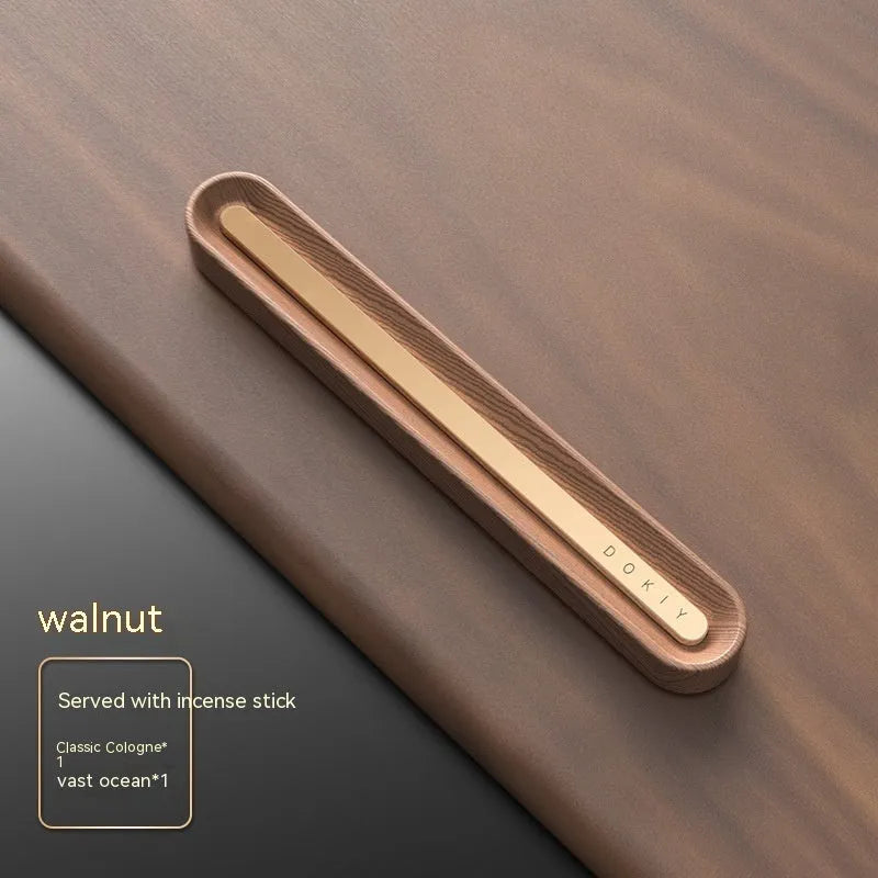 87.5cm long car vent clip aromatherapy ornament in walnut and metallic grey colours