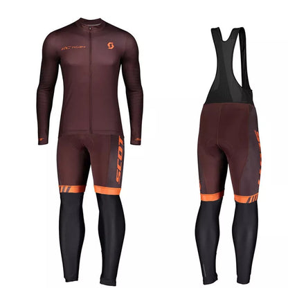 Men's breathable shortsleeved bib cycling jersey suit in various colours for summer rides