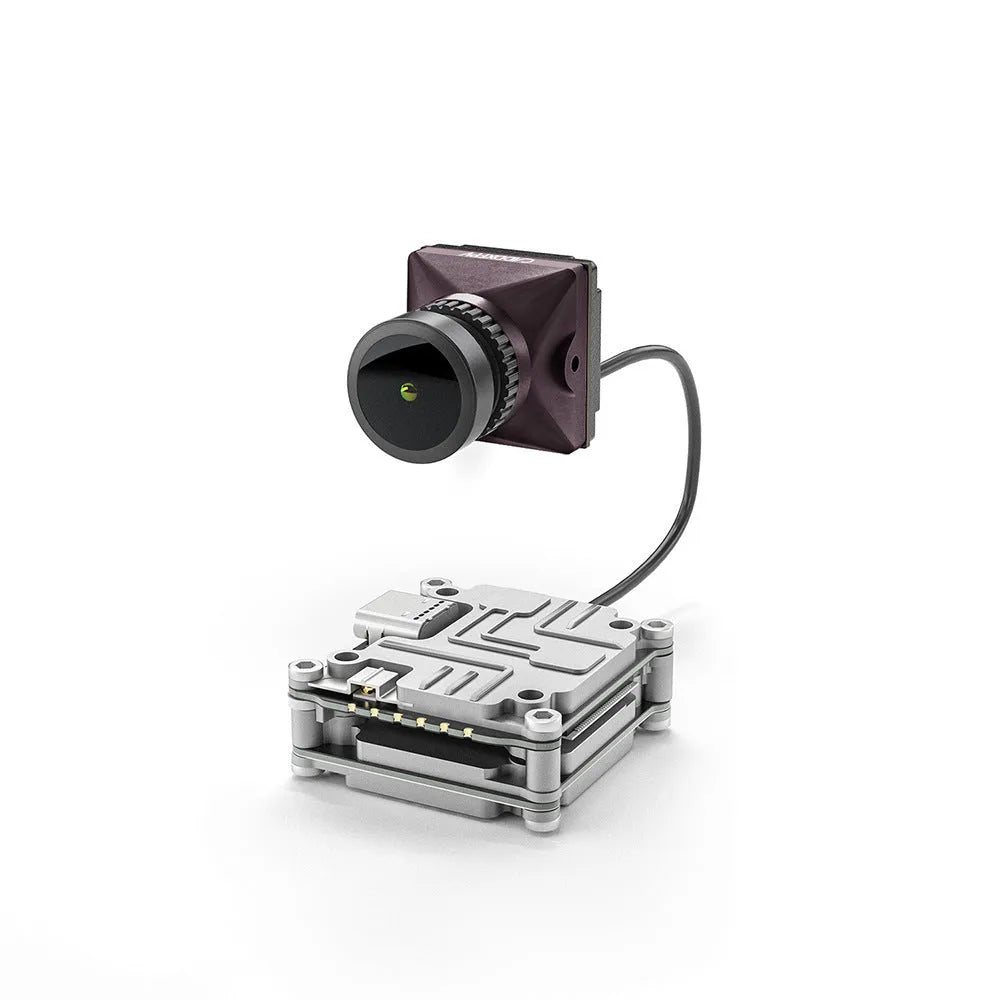Silver Caddx ADAPTS DJI FPV digital image transmission Vista kit with screws, spacers, and cables.