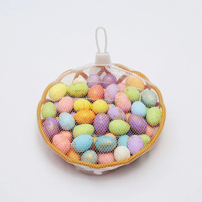 Colourful and vivid painted Easter egg ornaments in various sizes and styles, perfect for decorating Easter baskets, trees, and more.