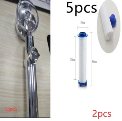 Turbo Propeller Shower Head with 360° fan extension and holder for a luxurious shower experience