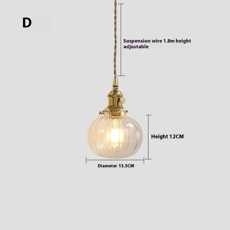 American retro style small pendant droplight with warm white bulb