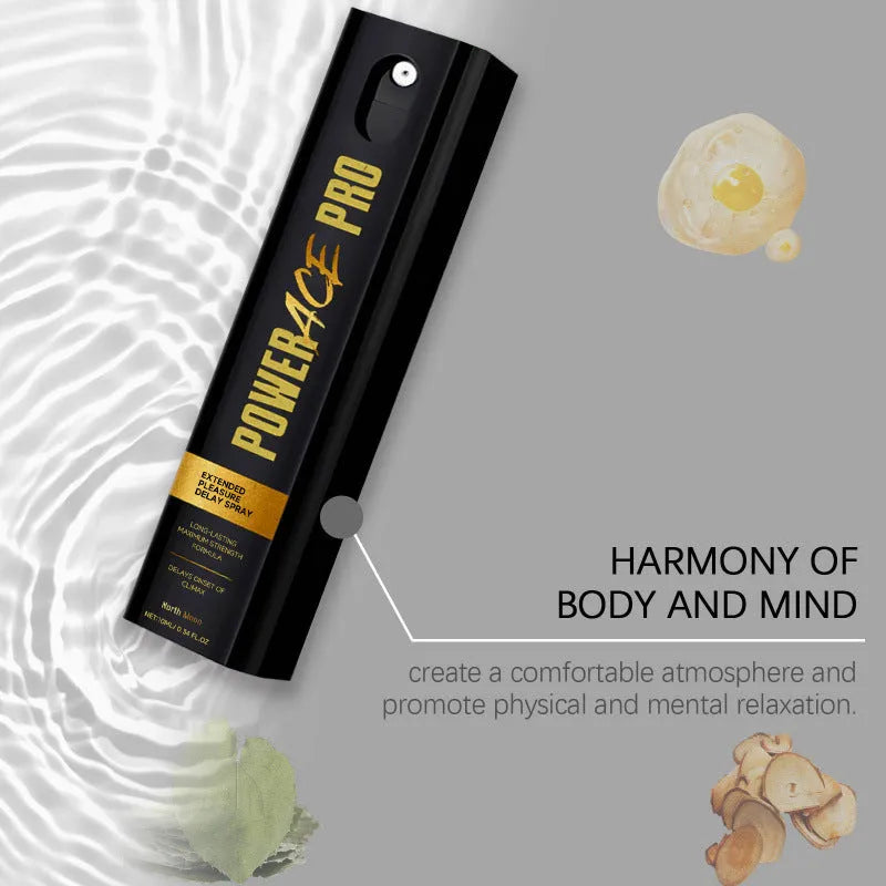 Men's body moisturising spray bottle with botanical extracts, 10ml capacity