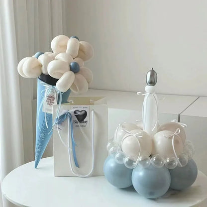 Balloon bouquet DIY kit for cake decorating with round balloon and 10 style options