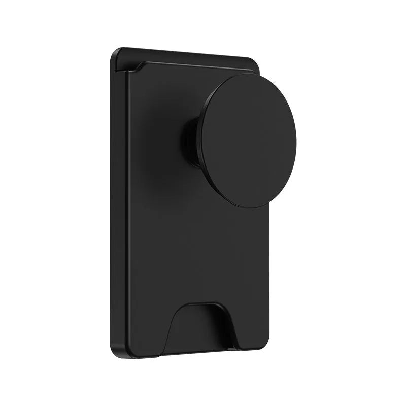 Minimalist magnetic suction phone airbag holder in black for compatible iPhone office use